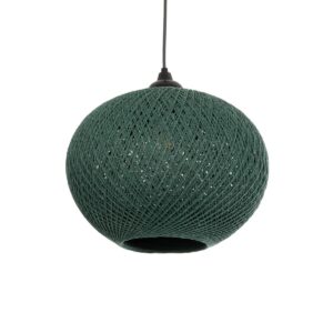 SOLEI 205-0014 Boho Κρεμαστό Φωτιστικό Οροφής με Ντουί 1 x E27 AC 220-240V IP20 - Πράσινο - M30 x Π30 x Υ26cm