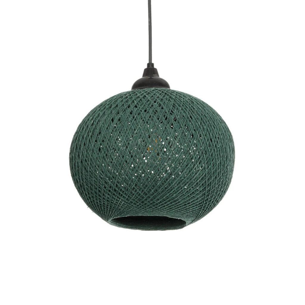 SOLEI 205-0015 Boho Κρεμαστό Φωτιστικό Οροφής με Ντουί 1 x E27 AC 220-240V IP20 - Πράσινο - M20 x Π20 x Υ25cm