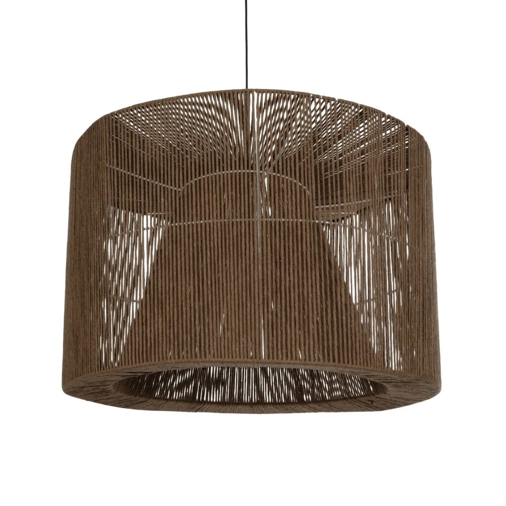 ZYLINDER 205-0023 Boho Κρεμαστό Φωτιστικό Οροφής με Ντουί 1 x E27 AC 220-240V IP20 - Καφέ - M80 x Π80 x Υ51cm