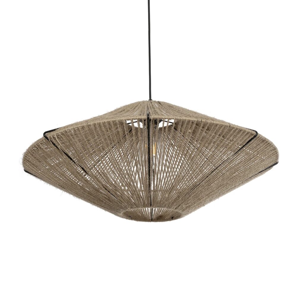 OVNI 205-0029 Boho Κρεμαστό Φωτιστικό Οροφής με Ντουί 1 x E27 AC 220-240V IP20 - Μπεζ - M60 x Π60 x Υ29cm