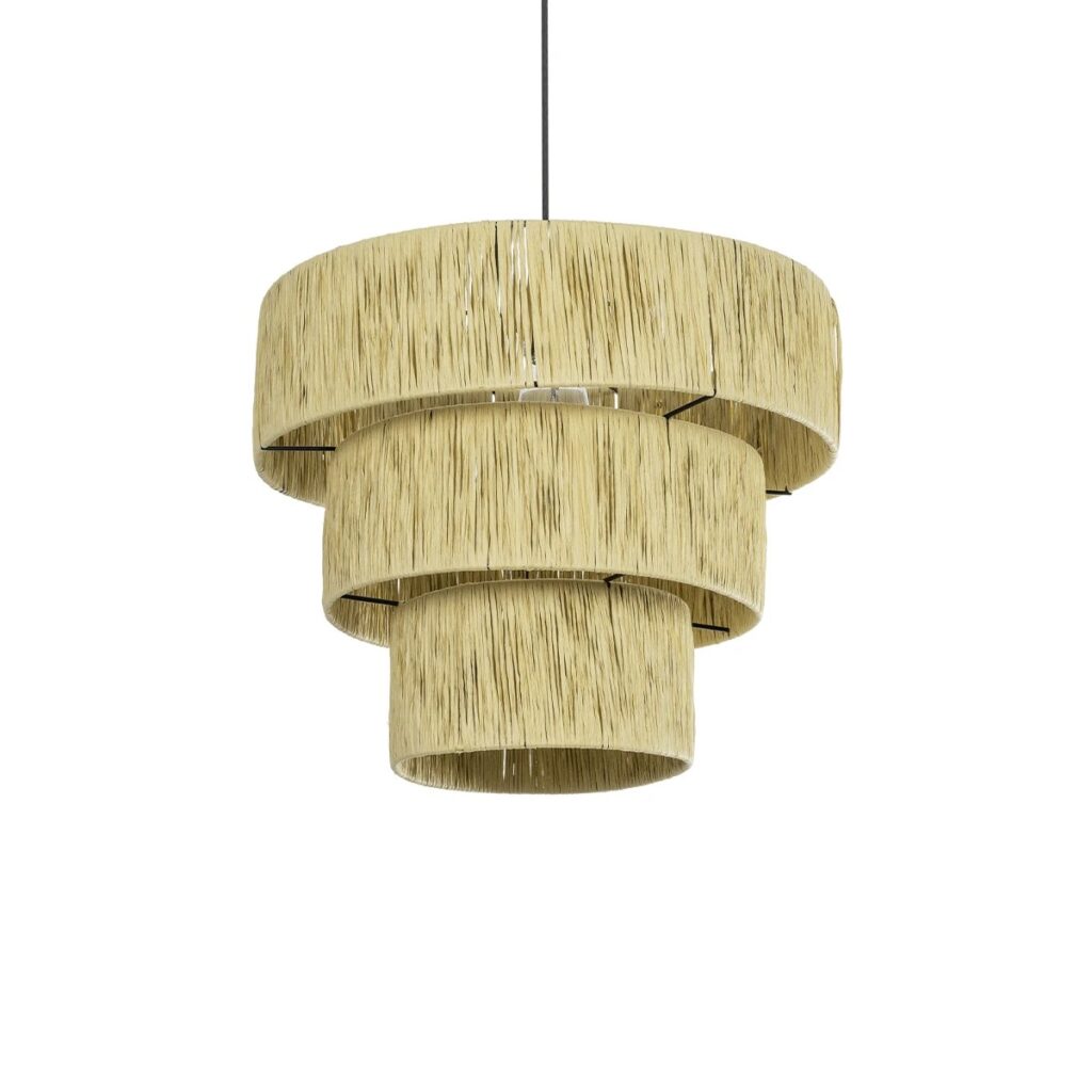 COROIN 205-0034 Boho Κρεμαστό Φωτιστικό Οροφής με Ντουί 1 x E27 AC 220-240V IP20 - Μπεζ - M40 x Π40 x Υ35cm