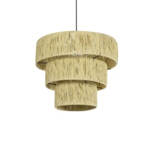 COROIN 205-0034 Boho Κρεμαστό Φωτιστικό Οροφής με Ντουί 1 x E27 AC 220-240V IP20 - Μπεζ - M40 x Π40 x Υ35cm