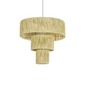 COROIN 205-0035 Boho Κρεμαστό Φωτιστικό Οροφής με Ντουί 1 x E27 AC 220-240V IP20 - Μπεζ - M70 x Π70 x Υ64cm