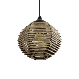JUTTI 205-0041 Boho Κρεμαστό Φωτιστικό Οροφής με Ντουί 1 x E27 AC 220-240V IP20 - Μπεζ - M20 x Π20 x Υ18cm