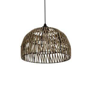 ARANCIA 205-0047 Boho Κρεμαστό Φωτιστικό Οροφής με Ντουί 1 x E27 AC 220-240V IP20 - Μπεζ - M35 x Π35 x Υ26cm