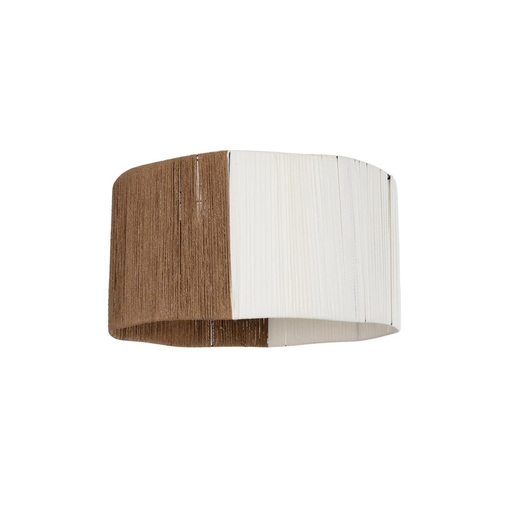 TAG 205-0060 Boho Κρεμαστό Φωτιστικό Οροφής με Ντουί 1 x E27 AC 220-240V IP20 - Μπεζ & Καφέ - M60 x Π60 x 35cm