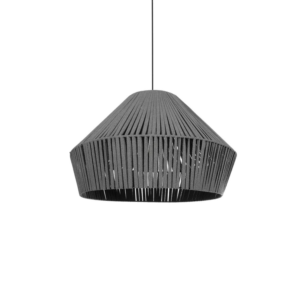 NUI 205-0066 Boho Κρεμαστό Φωτιστικό Οροφής με Ντουί 1 x E27 AC 220-240V IP20 - Γκρι - M60 x Π60 x Υ41cm