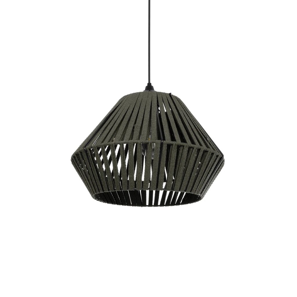 NUI 205-0069 Boho Κρεμαστό Φωτιστικό Οροφής με Ντουί 1 x E27 AC 220-240V IP20 - Πρασίνο - M36 x Π36 x Υ27cm
