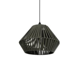 NUI 205-0069 Boho Κρεμαστό Φωτιστικό Οροφής με Ντουί 1 x E27 AC 220-240V IP20 - Πρασίνο - M36 x Π36 x Υ27cm