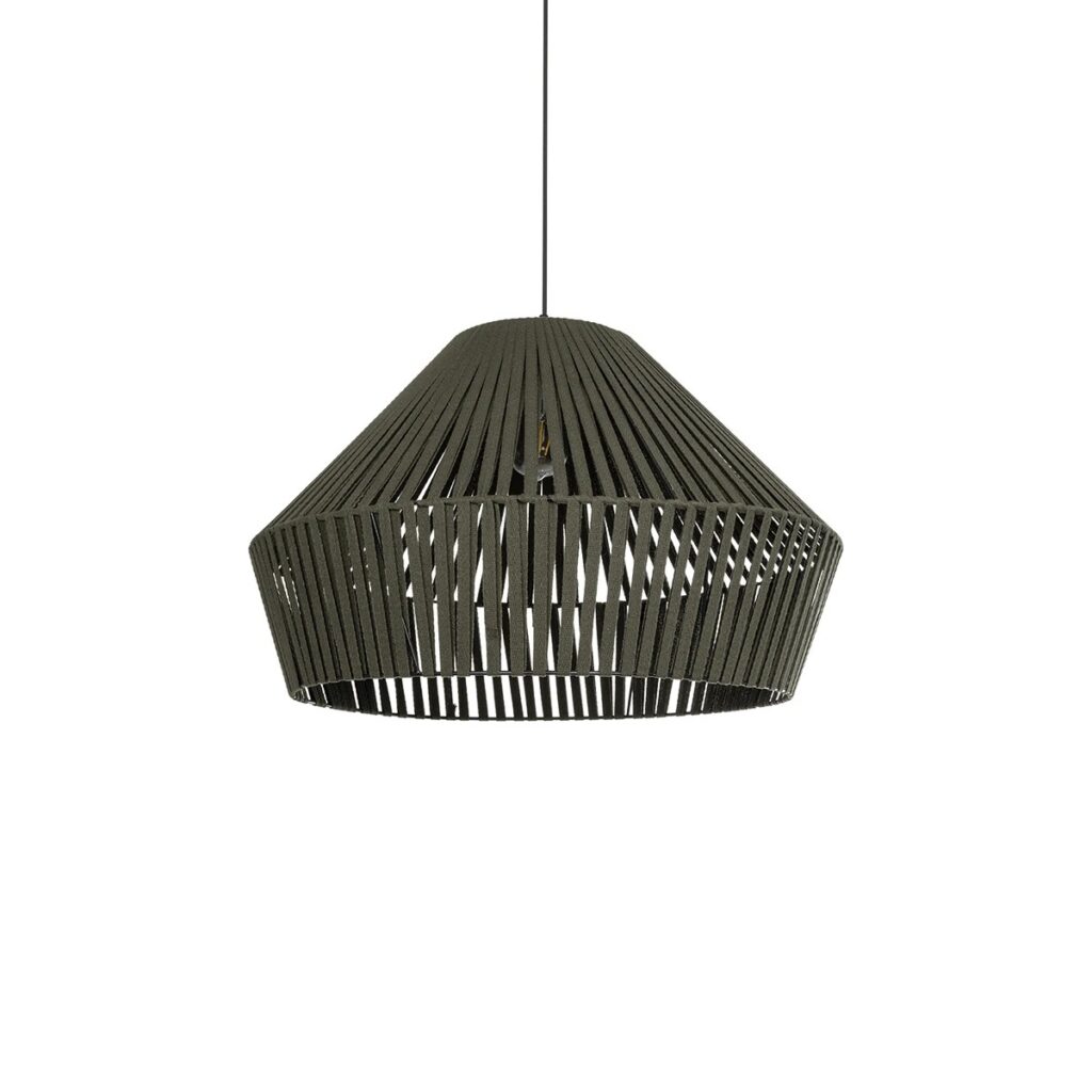 NUI 205-0070 Boho Κρεμαστό Φωτιστικό Οροφής με Ντουί 1 x E27 AC 220-240V IP20 - Πρασίνο - M60 x Π60 x Υ41cm