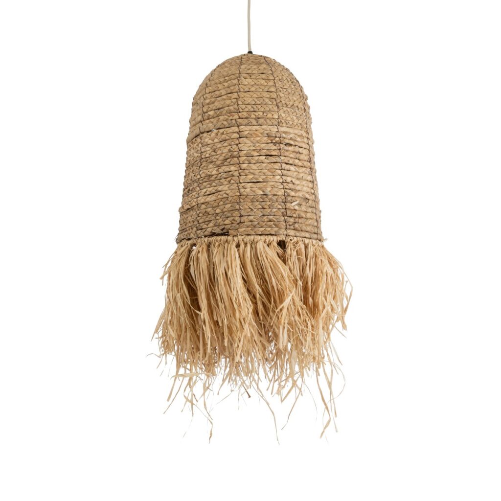 PORTOFERRAIO 02170 Boho Κρεμαστό Φωτιστικό Οροφής με Ντουί 1 x E27 AC 220-240V IP20 - Μπεζ - Μ30 x Π30 x Υ70cm