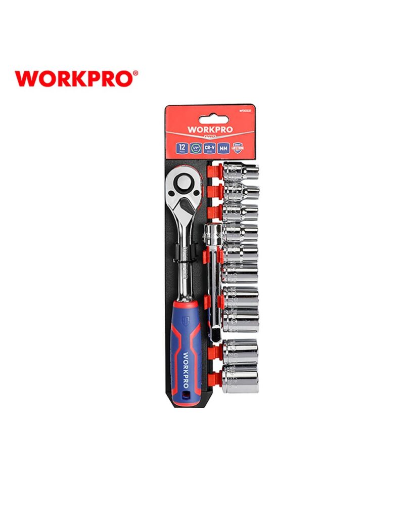 ΚΑΡΥΔΑΚΙΑ 1/2" ΣΕΤ 12τμχ WP202558 WORKPRO (PROFI) (ΣΕ ΘΗΚΗ)