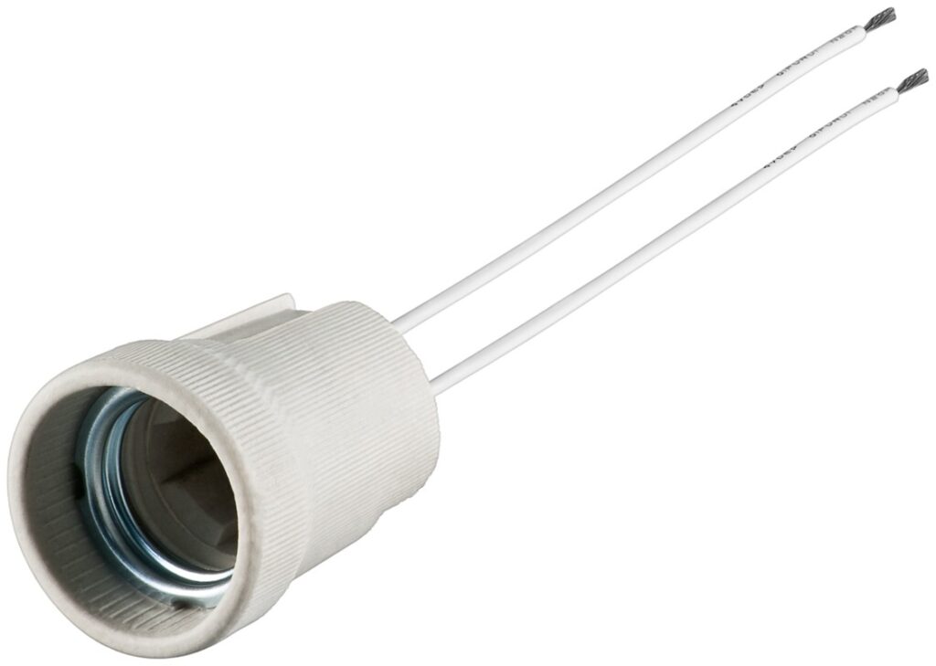 Goobay Ντουί Λάμπας E27 με Διπλό Καλώδιο 0.15m Max 100W