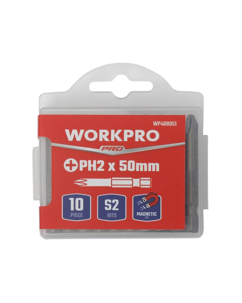 ΜΥΤΕΣ PH ΑΠΛΕΣ 2.0 x 50mm ΜΑΓΝΗΤΙΚΕΣ ΣΕΤ 10τμχ ΛΕΠΤΟ ΣΤΕΛΕΧΟΣ WP408051 WORKPRO (ΚΑΡΤΕΛΑ)