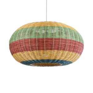 CABALLEROS 02056 Boho Κρεμαστό Φωτιστικό Οροφής με Ντουί 1 x E27 AC 220-240V IP20 - Πολύχρωμο - Μ70 x Π70 x Υ36cm