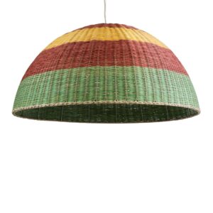 CABALLEROS 02062 Boho Κρεμαστό Φωτιστικό Οροφής με Ντουί 1 x E27 AC 220-240V IP20 - Πολύχρωμο - Μ100 x Π100 x Υ53cm