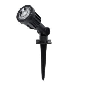 GARDENINI 61545 Φωτιστικό Σποτ για Φυτά - Δέντρα με Βάση Κήπου / Καρφωτό LED 5W 400lm 38° DC 24V IP68 Μπλε Dimmable - Lumileds SMD Chip - Μαύρο - Μ5.5 x Π5.5 x Υ13.5cm - 3 Χρόνια Εγγύηση