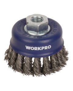 ΣΥΡΜΑΤΟΒΟΥΡΤΣΑ ΚΟΥΠΑΣ ΠΛΕΞΟΥΔΑ 100x25mm (M14) WP407044 WORKPRO (PROFI) (ΚΑΡΤΕΛΑ)
