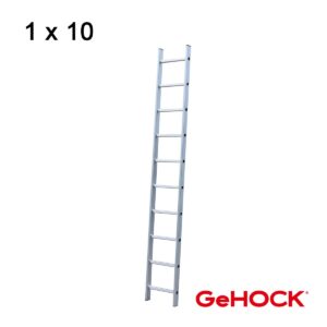 Μονή Σκάλα Αλουμινίου 1 x 10 Σκαλοπάτια GeHOCK - 605010
