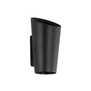 GANETTI 60671 Μοντέρνο Φωτιστικό Τοίχου - Απλίκα LED 10W 1000lm 60° AC 220-240V IP65 Θερμό Λευκό 2700K - Bridgelux COB Chip & TÜV SÜD Driver - Μαύρο Ματ - Μ9.5 x Π11 x Υ19cm - 5 Χρόνια Εγγύηση