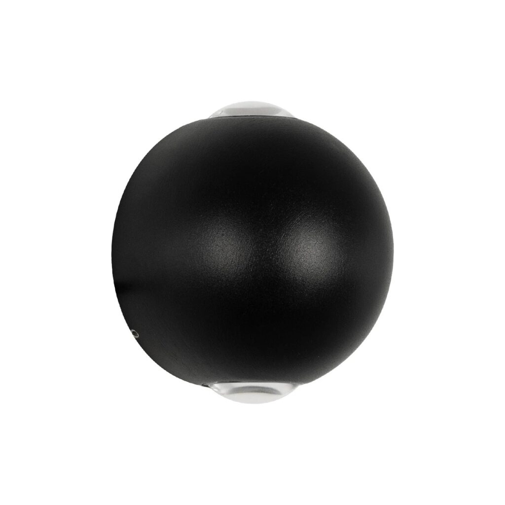 VEGA 60672 Μοντέρνο Φωτιστικό Τοίχου - Απλίκα LED 6W 600lm 30° AC 220-240V IP65 Θερμό Λευκό 2700K - Bridgelux COB Chip & TÜV SÜD Driver - Μαύρο Ματ - Μ10 x Π7.5 x Υ10cm - 5 Χρόνια Εγγύηση