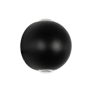 VEGA 60672 Μοντέρνο Φωτιστικό Τοίχου - Απλίκα LED 6W 600lm 30° AC 220-240V IP65 Θερμό Λευκό 2700K - Bridgelux COB Chip & TÜV SÜD Driver - Μαύρο Ματ - Μ10 x Π7.5 x Υ10cm - 5 Χρόνια Εγγύηση