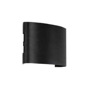 SIXOAD 60677 Μοντέρνο Φωτιστικό Τοίχου - Απλίκα LED 8W 800lm 30° AC 220-240V IP65 Θερμό Λευκό 2700K - CREE XPE Chip & TÜV SÜD Driver - Μαύρο Ματ - Μ12 x Π4 x Υ8cm - 5 Χρόνια Εγγύηση