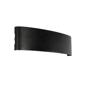 SIXOAD 60678 Μοντέρνο Φωτιστικό Τοίχου - Απλίκα LED 24W 2400lm 30° AC 220-240V IP65 Θερμό Λευκό 2700K - CREE XPE Chip & TÜV SÜD Driver - Μαύρο Ματ - Μ32 x Π5.5 x Υ8cm - 5 Χρόνια Εγγύηση