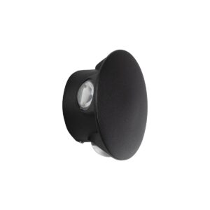 SOL 60689 Μοντέρνο Φωτιστικό Τοίχου - Απλίκα LED 8W 800lm 30° AC 220-240V IP65 Θερμό Λευκό 2700K - CREE XPE Chip & TÜV SÜD Driver - Μαύρο Ματ - Μ10 x Π5 x Υ10cm - 5 Χρόνια Εγγύηση