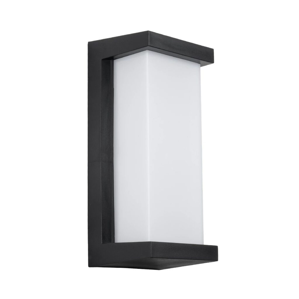 LOFT 60758 Μοντέρνο Φωτιστικό Τοίχου - Απλίκα LED 18W 1890lm 120° AC 220-240V IP65 Φυσικό Λευκό 4500K - Bridgelux SMD Chip - Μαύρο Ματ - Μ24.5 x Π11 x Υ9.5cm - 3 Χρόνια Εγγύηση
