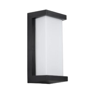 LOFT 60758 Μοντέρνο Φωτιστικό Τοίχου - Απλίκα LED 18W 1890lm 120° AC 220-240V IP65 Φυσικό Λευκό 4500K - Bridgelux SMD Chip - Μαύρο Ματ - Μ24.5 x Π11 x Υ9.5cm - 3 Χρόνια Εγγύηση