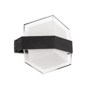 EMPIRE 60780 Μοντέρνο Φωτιστικό Τοίχου - Απλίκα LED 12W 1320lm 120° AC 220-240V IP65 Φυσικό Λευκό 4500K - Bridgelux SMD Chip & TÜV SÜD Driver - Μαύρο Ματ - Μ18.5 x Π10 x Υ17.5cm - 3 Χρόνια Εγγύηση