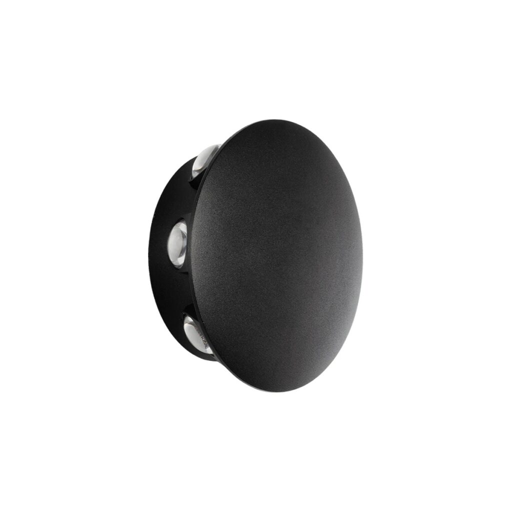 SOL 60796 Μοντέρνο Φωτιστικό Τοίχου - Απλίκα LED 16W 1600lm 30° AC 220-240V IP65 Θερμό Λευκό 2700K - CREE XPE Chip & TÜV SÜD Driver - Μαύρο Ματ - Μ16 x Π5.5 x Υ16cm - 5 Χρόνια Εγγύηση