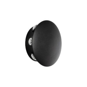 SOL 60796 Μοντέρνο Φωτιστικό Τοίχου - Απλίκα LED 16W 1600lm 30° AC 220-240V IP65 Θερμό Λευκό 2700K - CREE XPE Chip & TÜV SÜD Driver - Μαύρο Ματ - Μ16 x Π5.5 x Υ16cm - 5 Χρόνια Εγγύηση