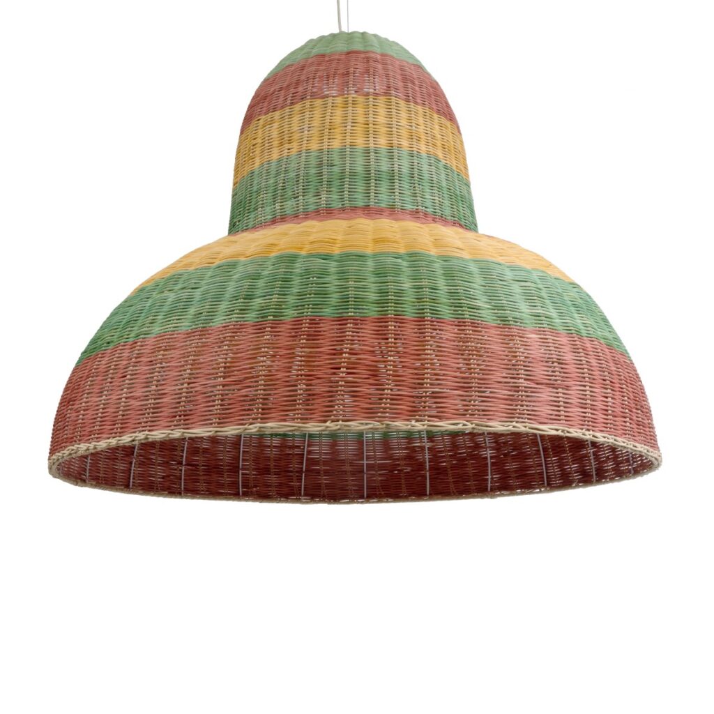 CABALLEROS 02059 Boho Κρεμαστό Φωτιστικό Οροφής με Ντουί 1 x E27 AC 220-240V IP20 - Πολύχρωμο - Μ100 x Π100 x Υ80cm