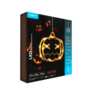 Modee Halloween LED διακοσμητικό παραθύρου κολοκύθα 21x20 cm
