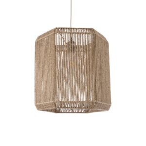 CAYMAN 00519 Boho Κρεμαστό Φωτιστικό Οροφής με Ντουί 1 x E27 AC 220-240V IP20 - Μπεζ - Μ40 x Π40 x Υ40cm