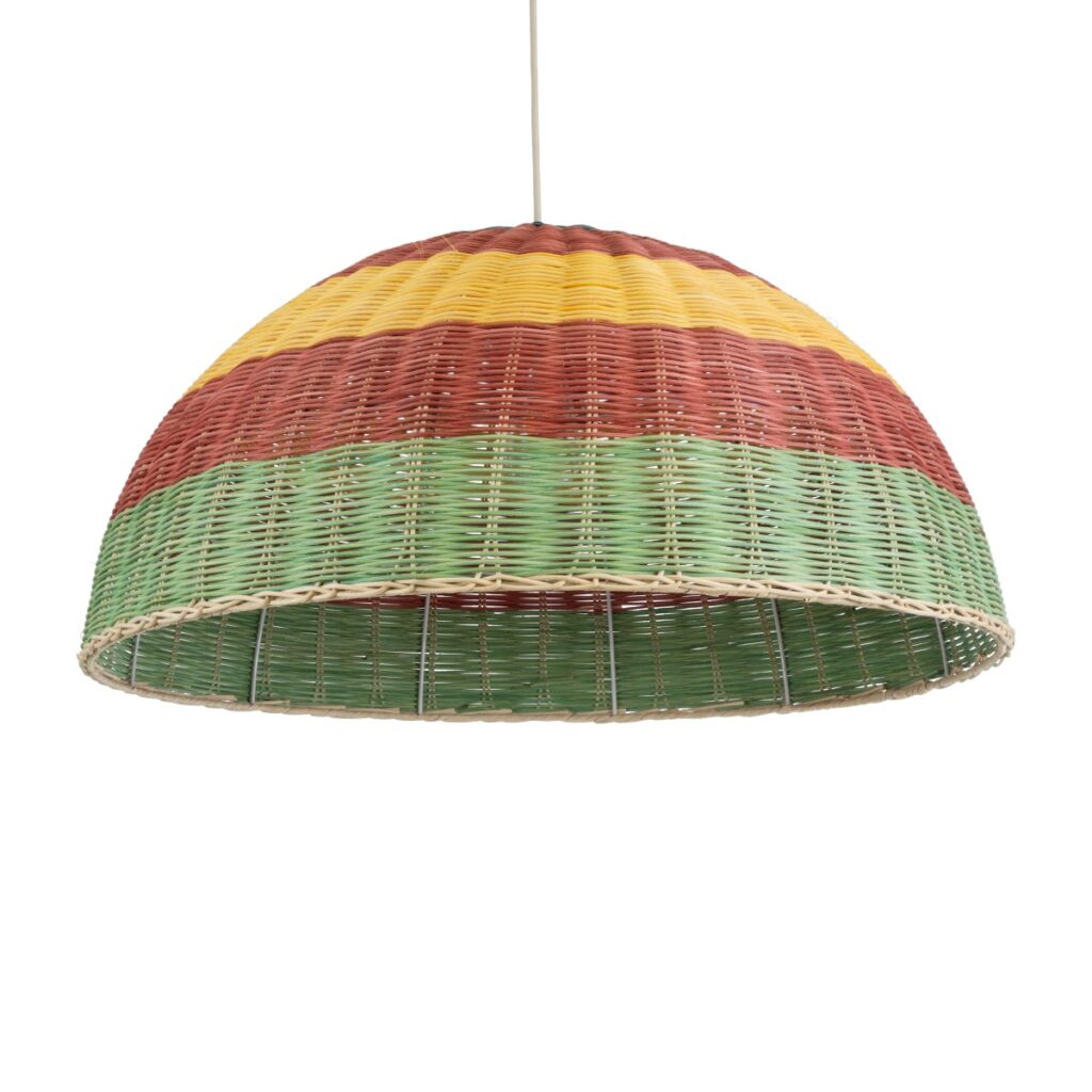 CABALLEROS 02061 Boho Κρεμαστό Φωτιστικό Οροφής με Ντουί 1 x E27 AC 220-240V IP20 - Πολύχρωμο - Μ70 x Π70 x Υ34cm