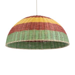 CABALLEROS 02061 Boho Κρεμαστό Φωτιστικό Οροφής με Ντουί 1 x E27 AC 220-240V IP20 - Πολύχρωμο - Μ70 x Π70 x Υ34cm