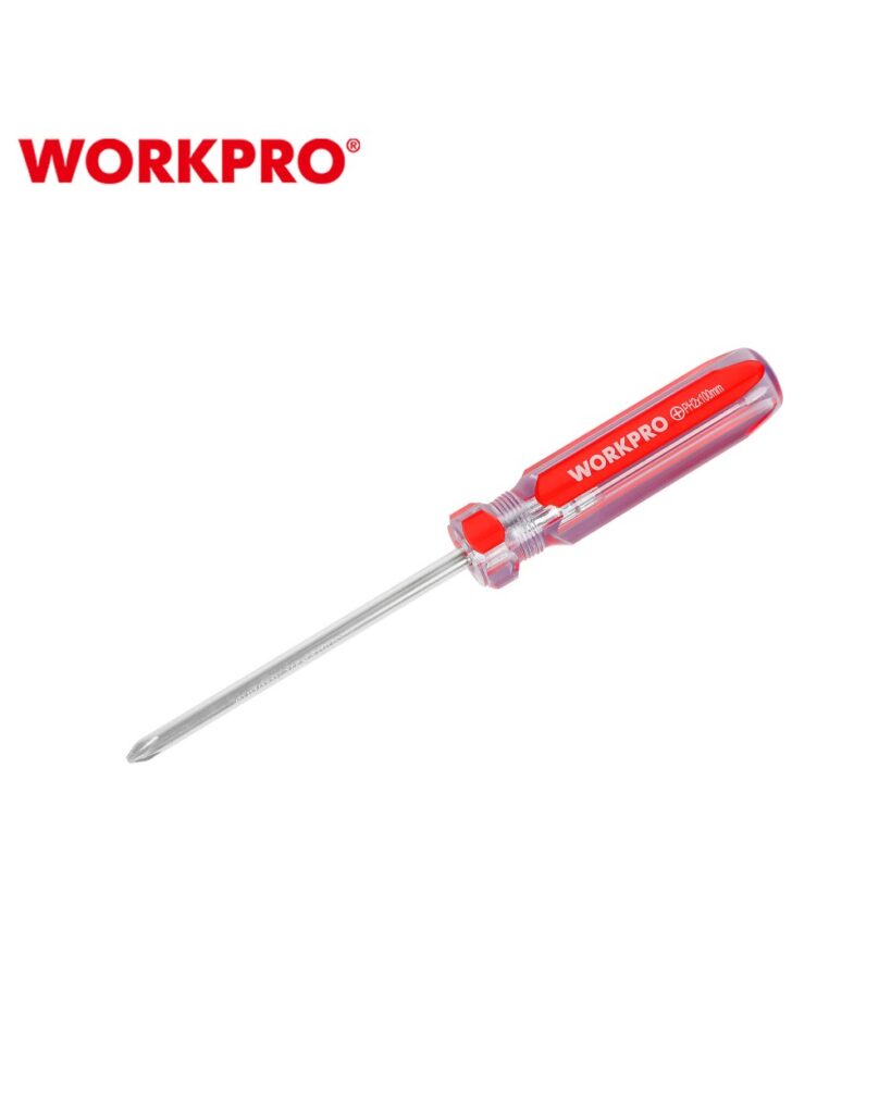 ΚΑΤΣΑΒΙΔΙ ΣΤΑΥΡΟΥ ΔΙΑΦΑΝΗ ΛΑΒΗ PH1x 75mm WP221282 WORKPRO (ΚΑΡΤΕΛΑ)