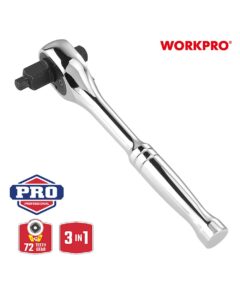 ΚΑΣΤΑΝΙΑ 3 ΥΠΟΔΟΧΩΝ (1/4"+3/8"+1/2") (72T) WP271014 WORKPRO (ΚΑΡΤΕΛΑ)