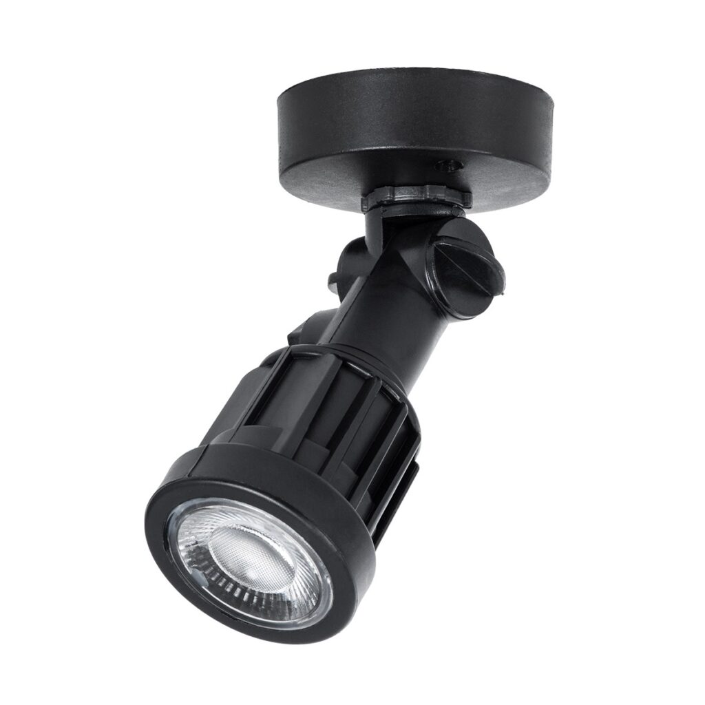 GARDENINI 61548 Φωτιστικό Σποτ LED 5W 400lm 38° DC 24V IP68 Μπλε Dimmable - Lumileds SMD Chip - Μαύρο - Μ7 x Π7 x Υ14.5cm - 3 Χρόνια Εγγύηση