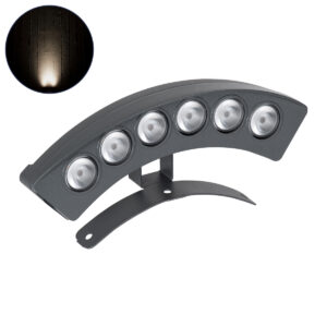 TREEPLANTE 90457 Κυρτή Μπάρα Φωτισμού Wall Washer για Φυτά - Δέντρα LED 6W 690lm 15° DC 24V IP67 Φυσικό Λευκό 4500K Dimmable - Bridgelux SMD Chip - Γκρι Ανθρακί - Μ17.5 x Π4.5 x Υ8cm - 3 Χρόνια Εγγύηση