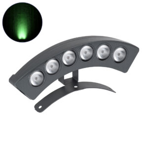 TREEPLANTE 90458 Κυρτή Μπάρα Φωτισμού Wall Washer για Φυτά - Δέντρα LED 6W 510lm 15° DC 24V IP67 Πράσινο Dimmable - Bridgelux SMD Chip - Γκρι Ανθρακί - Μ17.5 x Π4.5 x Υ8cm - 3 Χρόνια Εγγύηση