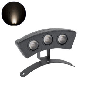TREEPLANTE 90516 Κυρτή Μπάρα Φωτισμού Wall Washer για Φυτά - Δέντρα LED 3W 285lm 15° DC 24V IP67 Φυσικό Λευκό 4500K Dimmable - Bridgelux SMD Chip - Γκρι Ανθρακί - Μ11 x Π3 x Υ8.2cm - 3 Χρόνια Εγγύηση
