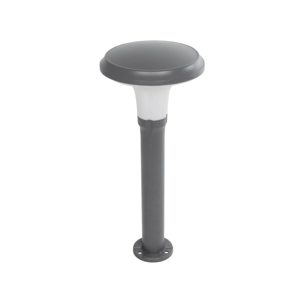WHISPER 90548 Φωτιστικό Κολωνάκι Κήπου με Ντουί 1 x E27 AC 220-240V IP65 - Γκρι Ανθρακί - Μ27 x Π27 x Υ79cm