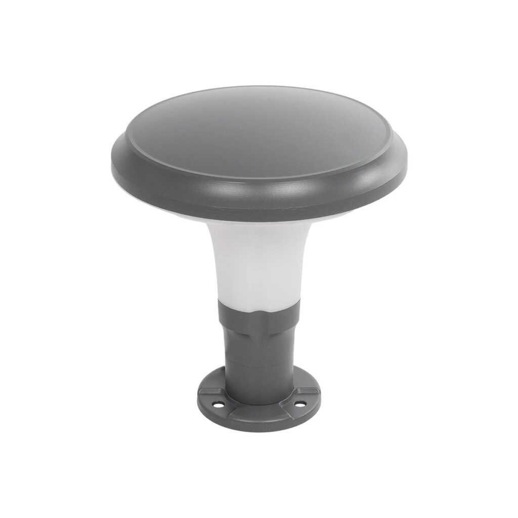 WHISPER 90553 Φωτιστικό Κολωνάκι Κήπου με Ντουί 1 x E27 AC 220-240V IP65 - Γκρι Ανθρακί - Μ27 x Π27 x Υ29cm
