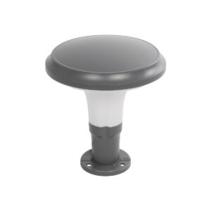 WHISPER 90553 Φωτιστικό Κολωνάκι Κήπου με Ντουί 1 x E27 AC 220-240V IP65 - Γκρι Ανθρακί - Μ27 x Π27 x Υ29cm