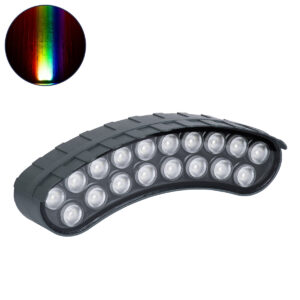 TREELIGHT-KINA 90686 Κυρτή Μπάρα Φωτισμού Wall Washer με Αντιθαμβωτική Γρίλια Ειδική για Φυτά - Δέντρα LED 18W 1530lm 15° DC 24V IP67 L24.5 x W7 x H8cm RGBW DMX512 - Γκρι Ανθρακί - 3 Years Warranty