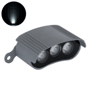 TREELIGHT-ZINA 90688 Κυρτή Μπάρα Φωτισμού Wall Washer με Αντιθαμβωτική Γρίλια Ειδική για Φυτά - Δέντρα LED 3W 285lm 30° DC 24V IP65 Μ9 x Π6.5 x Υ4cm Φυσικό Λευκό 4500K - Γκρι Ανθρακί - 3 Years Warranty